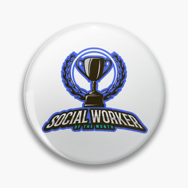 Social Worker 1.25 Badge Pins | 4 Pack