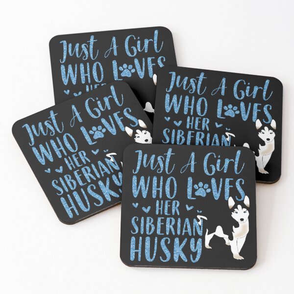 Item preview, Just a girl who loves her Siberian husky shirts, just a girl who loves her siberian husky masks, just a girl who loves her Siberian husky dress, just a girl who loves her Siberian husky hats  designed and sold by Poussyarts.