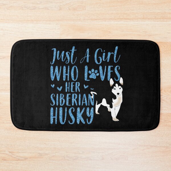 Item preview, Just a girl who loves her Siberian husky shirts, just a girl who loves her siberian husky masks, just a girl who loves her Siberian husky dress, just a girl who loves her Siberian husky hats  designed and sold by Poussyarts.