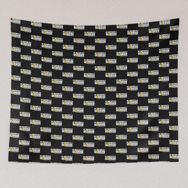 Item preview, Brother Is A Warrior Yellow Ribbon Sarcoma Cancer Awareness designed and sold by LaurelJacklyn.