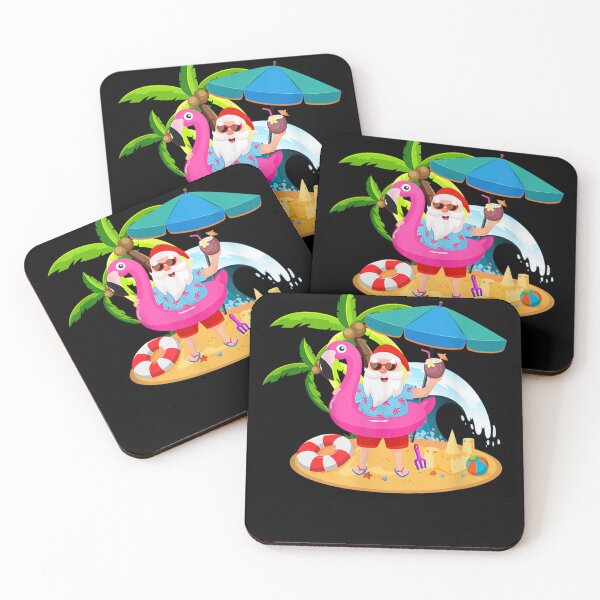 Item preview, Christmas In July Santa Hawaii Sunglasses Flamingo Funny  designed and sold by scirarmav.