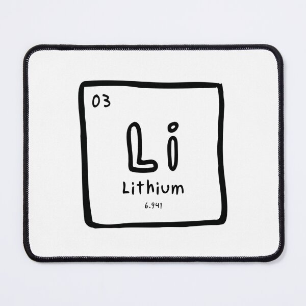 Item preview, Element 03 Lithium (Black and White) designed and sold by CrimeCultMercs.