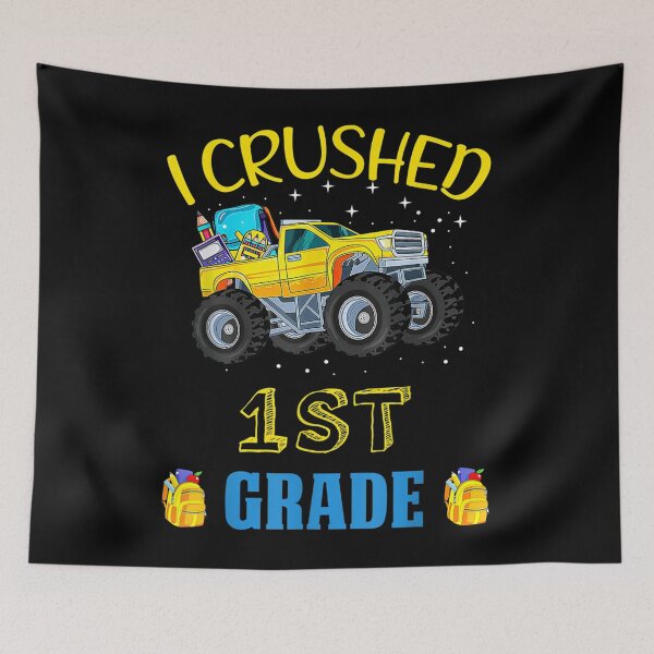 Item preview, I Ready To Crush 1st Grade Truck Boy  designed and sold by scirarmav.
