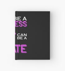 Why Be A Princess When You Can Pirate Girls Womens Tshirt Hardcover Journal