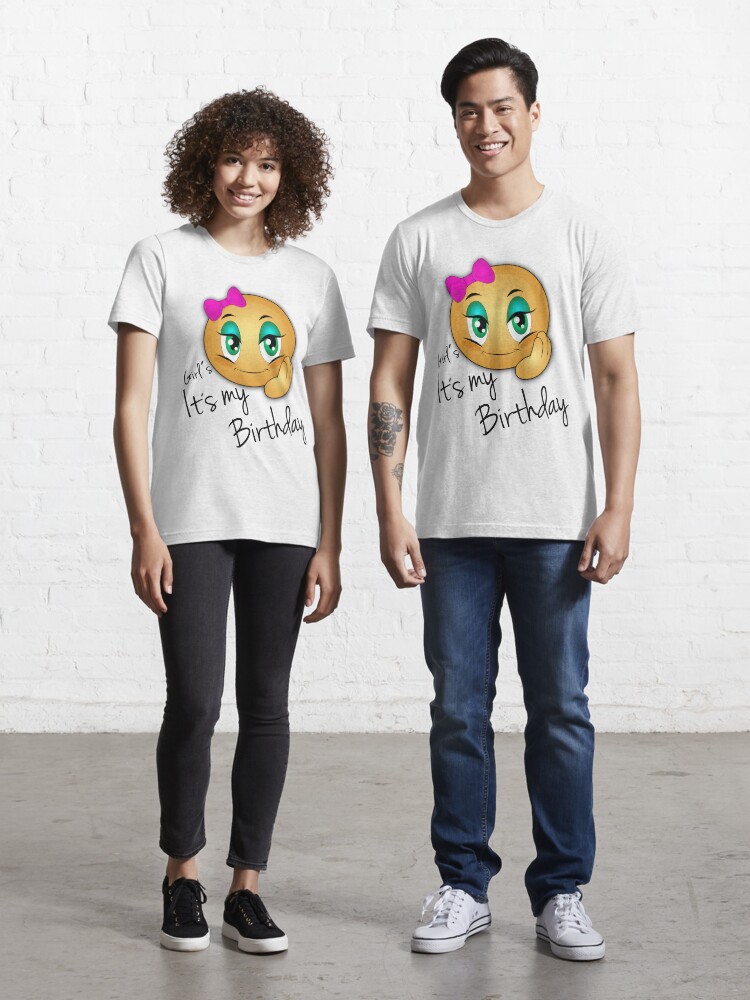 Girls emoji birthday shirts best sale