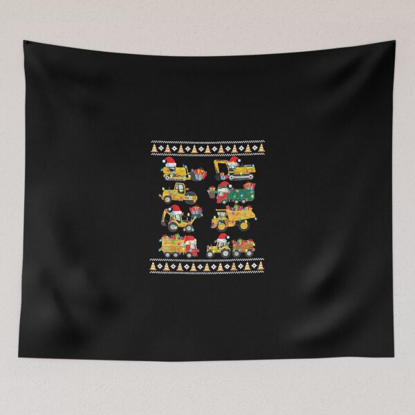 Item preview, Christmas Ugly Sweater Truck Boys Kids Construction Crew T-Shirt designed and sold by CapitoSenta.