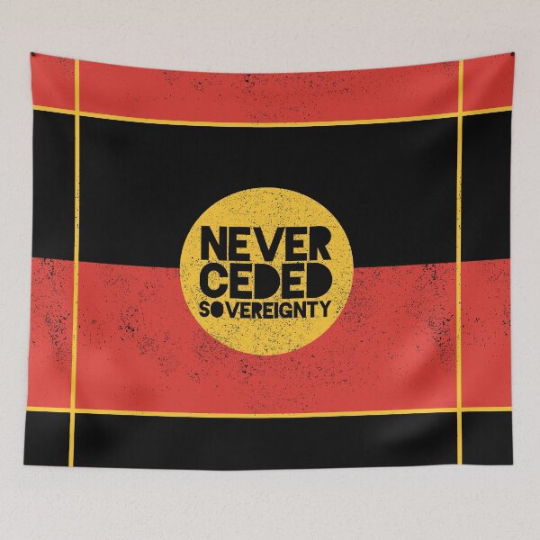Item preview, Never Ceded Sovereignty [Black Worn Design] designed and sold by politicalamity.