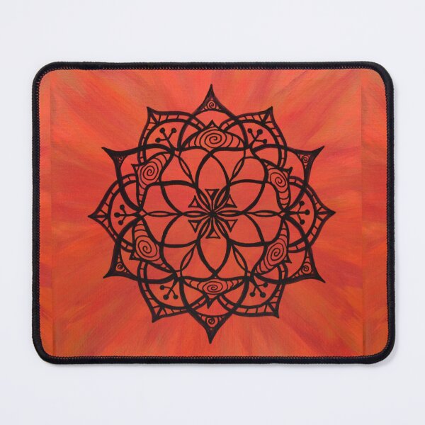 Item preview, FEMALE MALE BALANCE MANDALA ~ SACRED GEOMETRY FOR THE SOUL~ ORANGE designed and sold by Ann Chatfield.