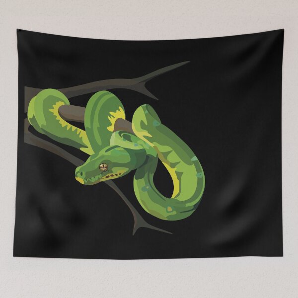 Item preview, Green Tree Python - Digital Art designed and sold by TLGdrawings.