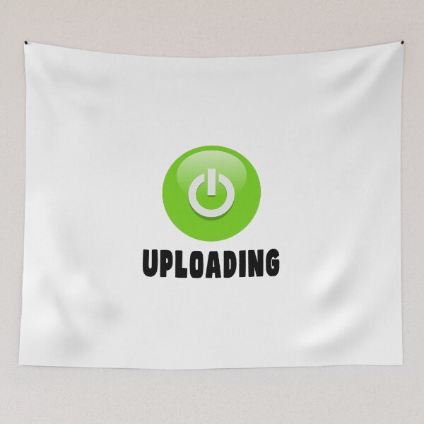 Item preview, Uploading Data Files Green Symbol Button designed and sold by PodiShawna.