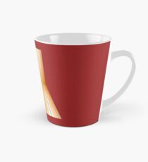 Gestreifte Leinwand eckig Tasse (groß)
