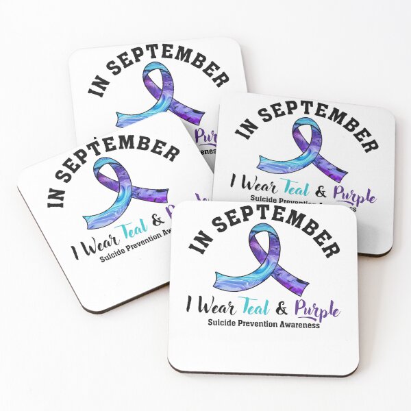 Item preview, In September We Wear Teal And Purple Suicide Prevention Awareness. designed and sold by Darly-Walker.