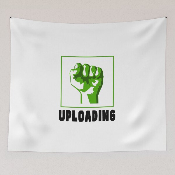 Item preview, Uploading Data Files Green Symbol Fist designed and sold by PodiShawna.
