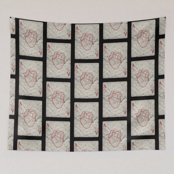 Item preview, Ace Of Actual Hearts (vintage distressed design) designed and sold by siggyspatsky.