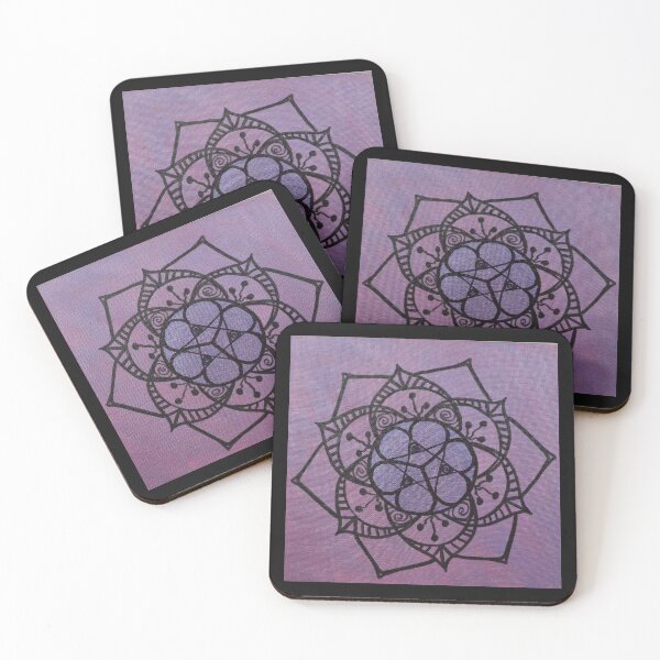 Item preview, ANCESTRAL PAST MANDALA ~ SACRED GEOMETRY FOR THE SOUL~ PURPLE/BLUE designed and sold by Ann Chatfield.