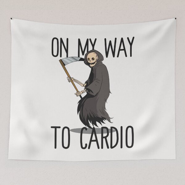 Item preview, ON MY WAY TO CARDIO designed and sold by KDM-Designs.