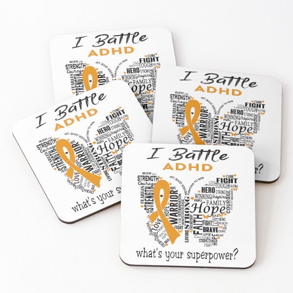 Item preview, ADHD Warrior - I Battle ADHD What is your Superpower? designed and sold by KirstybShop.