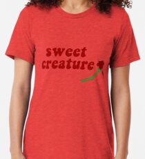 Sweet Creature Rose Design Tri-blend T-Shirt