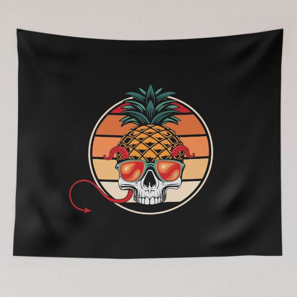 Item preview, Pineapple Skull Halloween Funny Pineapple Lover designed and sold by Teapot-art.