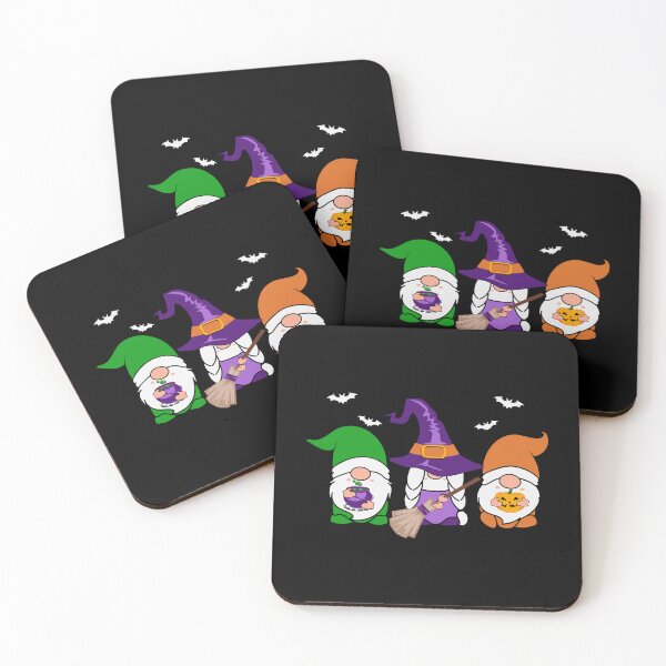 Aperçu de l'œuvre Gnomes Sorcière Gnomes drôles Halloween créée et vendue par Teapot-art.