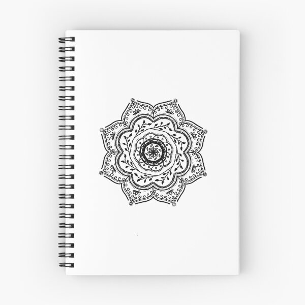 Item preview, Mandala con motivos de plantas negras designed and sold by grc23.