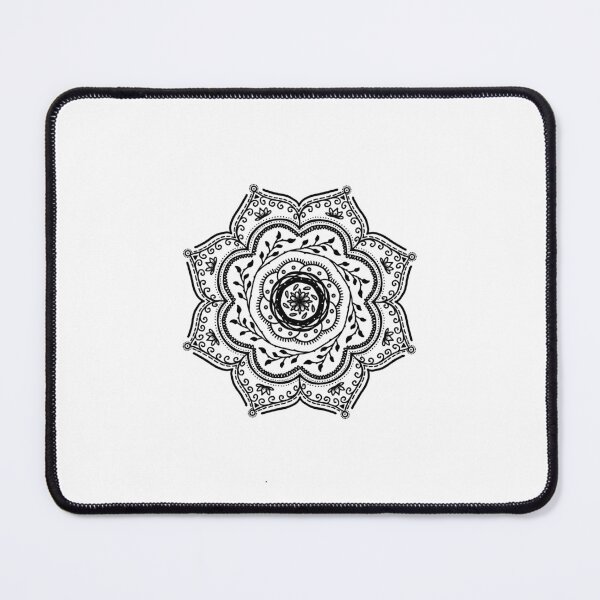 Item preview, Black Plant- themed Mandala designed and sold by grc23.