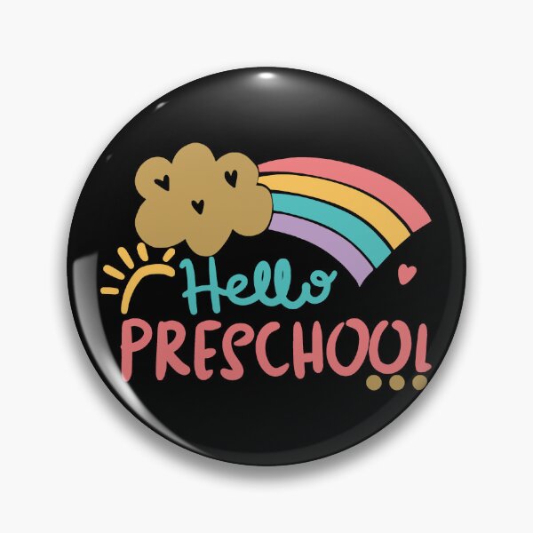 Item preview, Hello Preschool Heart Teacher Student Back To School designed and sold by ZimbomDesigner.