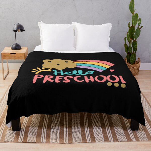 Item preview, Hello Preschool Heart Teacher Student Back To School designed and sold by ZimbomDesigner.