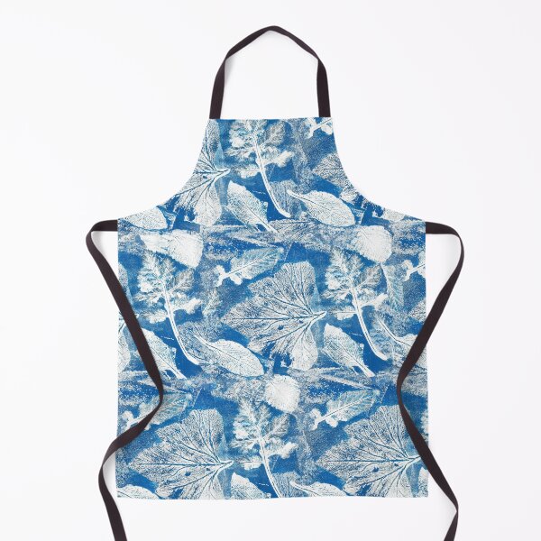 Item preview, Botanical Blue White Monoprint designed and sold by pear-la.