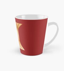 Gestreifte Leinwand rund doppelt Tasse (groß)