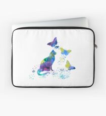 Watercolor Cat Art Laptop Sleeve
