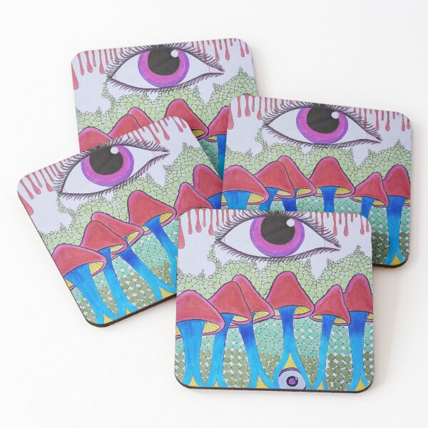 Item preview, Trippy Psychedelic Mushroom Eye designed and sold by ArtbyMeganBrock.