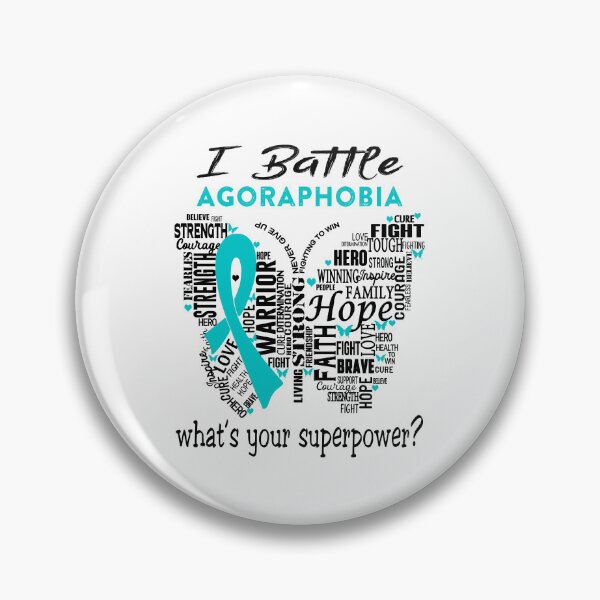 Item preview, Agoraphobia Warrior - I Battle Agoraphobia What is your Superpower? designed and sold by KirstybShop.
