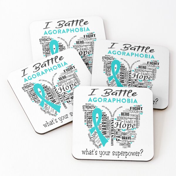 Item preview, Agoraphobia Warrior - I Battle Agoraphobia What is your Superpower? designed and sold by KirstybShop.