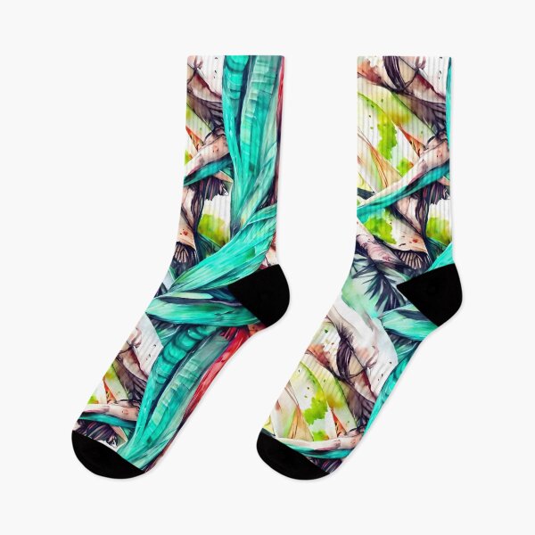 Item preview, Colorful palm leaves II designed and sold by PinterPattern.