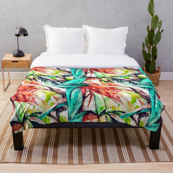 Item preview, Colorful palm leaves II designed and sold by PinterPattern.