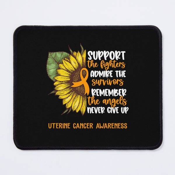 Item preview, Uterine Cancer Awareness - Support the Fighters Admire the Survivors Remember the Angels Never Give Up designed and sold by whlrcheryl.