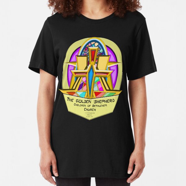 THE GOLDEN SHEPHERD - Children of Bethlehem Church Slim Fit T-Shirt