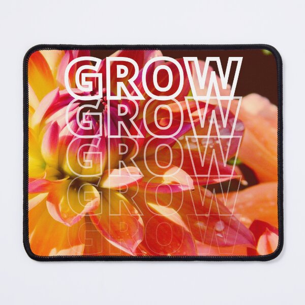 Item preview, GROW (above) - Vibrant Orange Flowers designed and sold by AliceSLee.