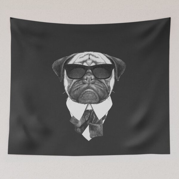 Item preview, Pug Dog in Suit designed and sold by Victoria Novak.