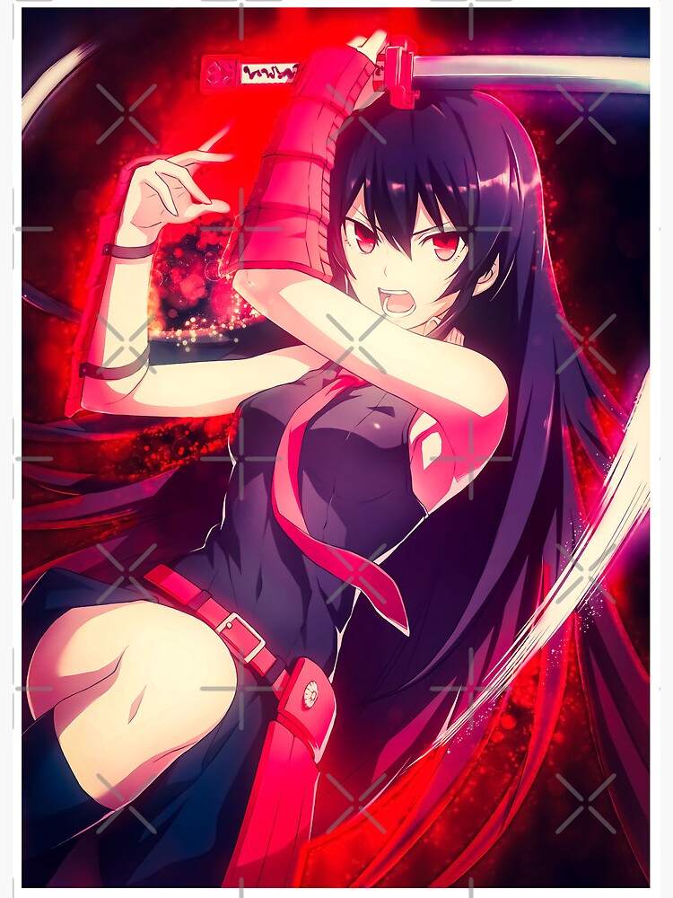 Gifts For Men Akame Ga Kill Anime Gifts For Christmas Art Board