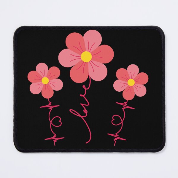 Item preview, Love Heartbeat Flowers, Pink Flowers designed and sold by JRice66.