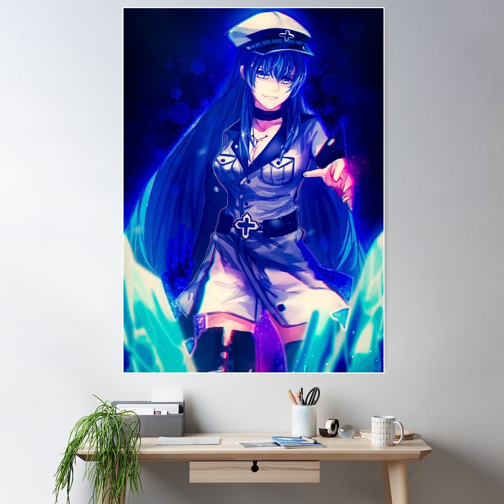 Esdeath Akame Ga Kill Anime Poster for Sale by Spacefoxart