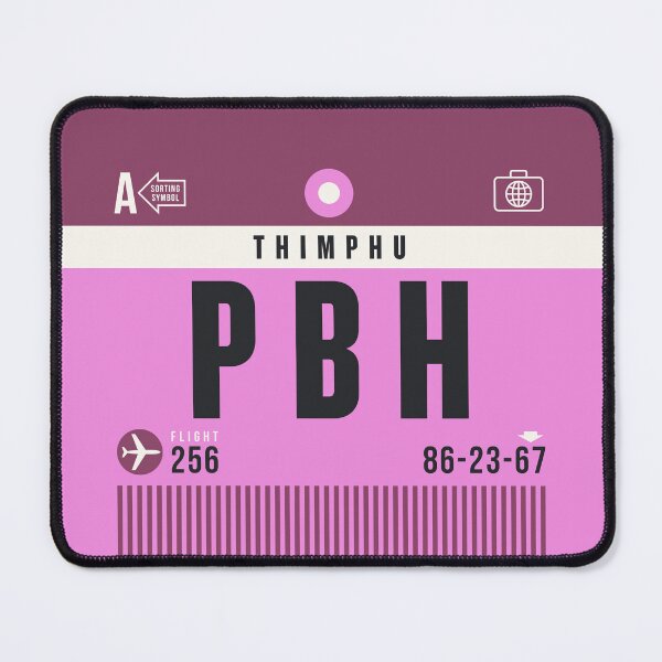 Item preview, Luggage Tag A - PBH Thimphu Bhutan designed and sold by VoodooCircus.