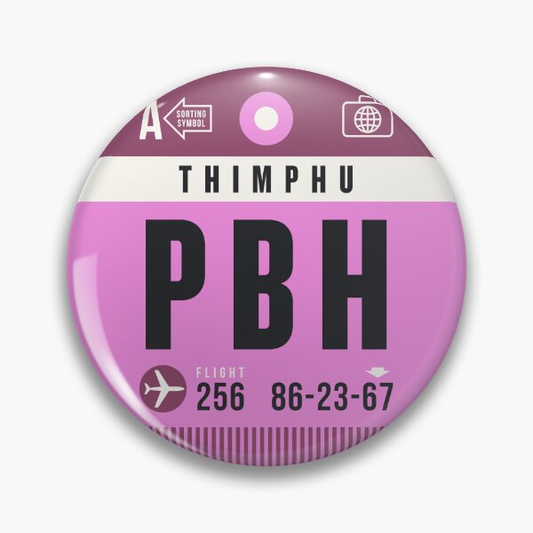 Item preview, Luggage Tag A - PBH Thimphu Bhutan designed and sold by VoodooCircus.