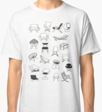 Mid Century Modern Chair Collection Classic T-Shirt