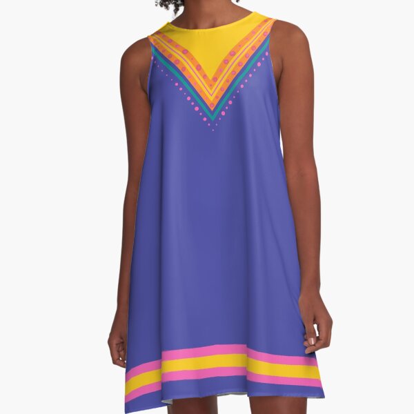 Vibrant V A-Line Dress