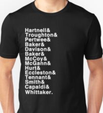 The Doctor (Hartnell - Whittaker) Unisex T-Shirt