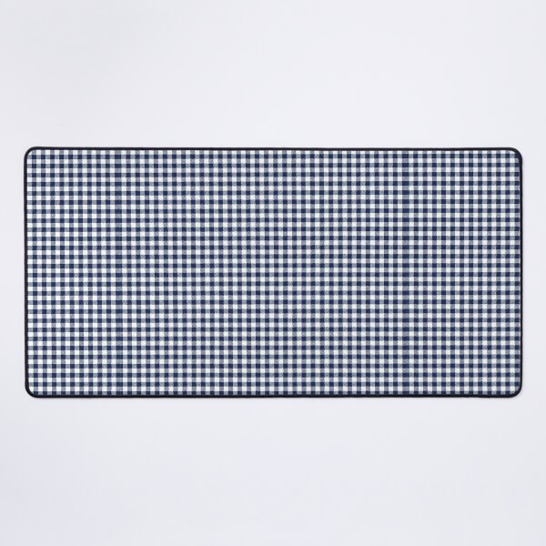 Item preview, Gingham Checkered Buffalo Plaid Navy Blue and White Pattern designed and sold by SqueakyRicardo.