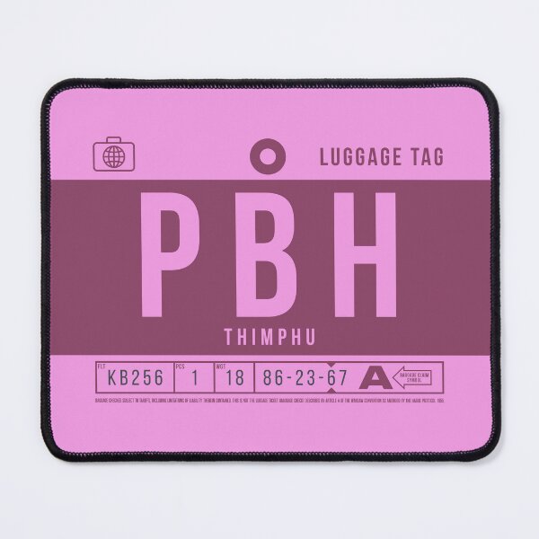 Item preview, Luggage Tag B - PBH Thimphu Bhutan designed and sold by VoodooCircus.